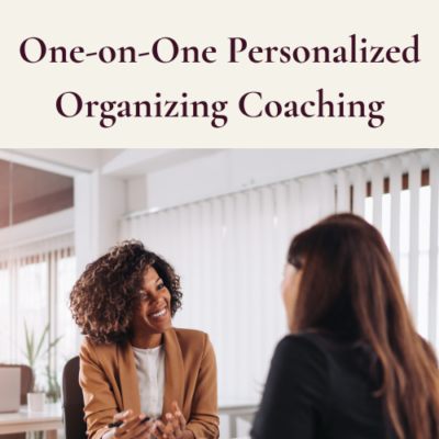 One-on-One Personalized Organizing Coaching (60 Minutes)